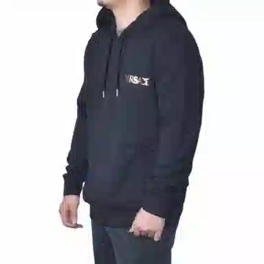 范思哲 美杜莎设计连帽长袖卫衣 男款 黑色