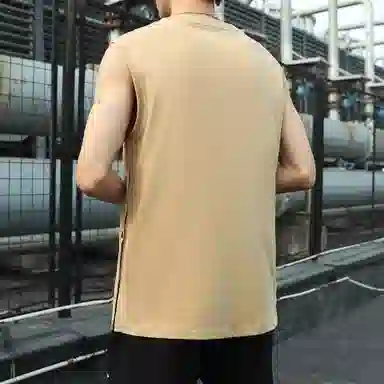 大卫贝肯 美式高街潮流百搭原创字母印花宽松设计运动无袖背心 男女同款