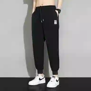 顶峰保罗 简约百搭复古宽松运动速干舒适时尚休闲裤 男女同款