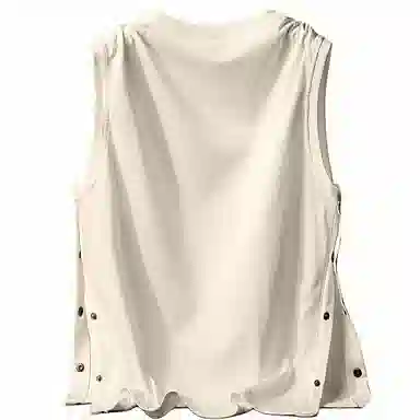 大卫贝肯 美式高街潮流百搭原创字母印花宽松设计运动无袖背心 男女同款