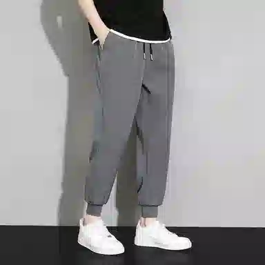 顶峰保罗 简约百搭复古宽松运动速干舒适时尚休闲裤 男女同款