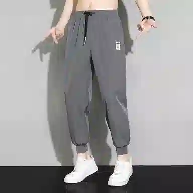 顶峰保罗 简约百搭复古宽松运动速干舒适时尚休闲裤 男女同款