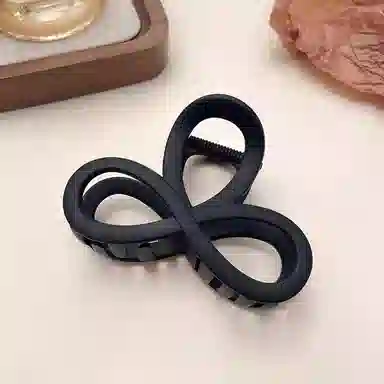 蒙妮 简约高级感八字镂空 亚克力 发夹 男女同款情侣款