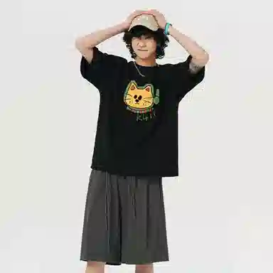 K411 Vintage Cartoon Logo T-Shirt