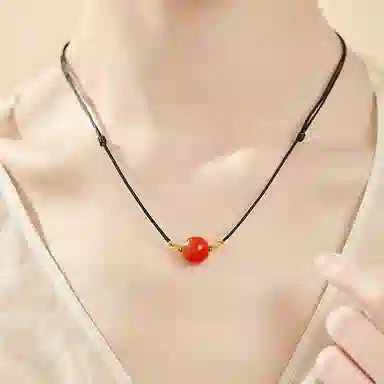 郁馨 国风新中式小众设计高级感简约通勤百搭个性 诸事顺利转运珠考研考试上岸 考神附体#好运 玛瑙 手链 男女同款情侣款