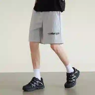 兰缪 基础款简约轻便通勤日常舒适美式复古百搭户外宽松运动休闲短裤 男女同款