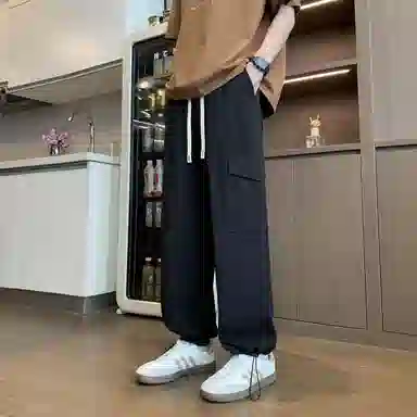 颂希尔 宽松潮牌痞帅休闲裤 男女同款