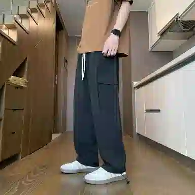 颂希尔 宽松潮牌痞帅休闲裤 男女同款