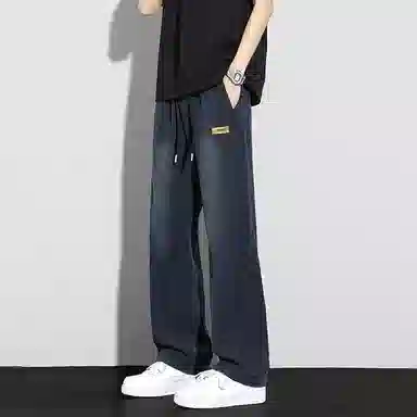 羽浅 宽松直筒长裤百搭青少年抗皱休闲裤 男女同款