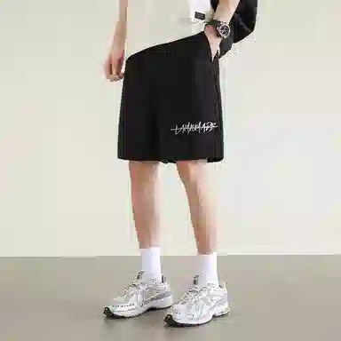 兰缪 基础款简约轻便通勤日常舒适美式复古百搭户外宽松运动休闲短裤 男女同款