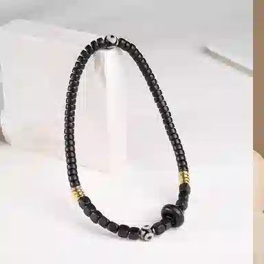 木盛缘 【避小人招贵人】本命年转运一眼天珠过手留香平安喜乐福禄吉祥佛珠念珠招财霸气新中式好运 黑檀 手串 男女同款情侣款