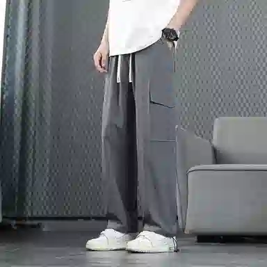 颂希尔 宽松潮牌痞帅休闲裤 男女同款