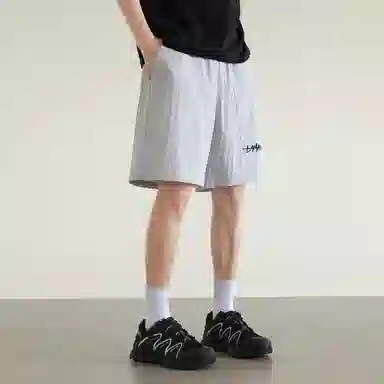 兰缪 基础款简约轻便通勤日常舒适美式复古百搭户外宽松运动休闲短裤 男女同款