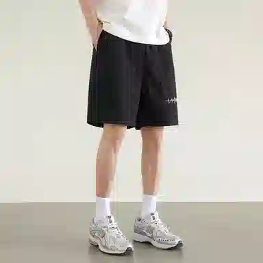 兰缪 基础款简约轻便通勤日常舒适美式复古百搭户外宽松运动休闲短裤 男女同款