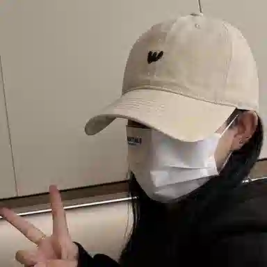 艾佳微 街头软顶字母刺绣简约百搭休闲运动显脸小 棉 鸭舌帽 男女同款情侣款