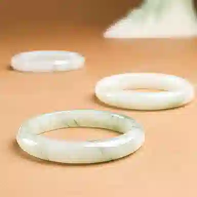 印象眸 新中式古风国潮天山翠玉  石英岩玉 玉石手镯 女款 礼物礼盒包装