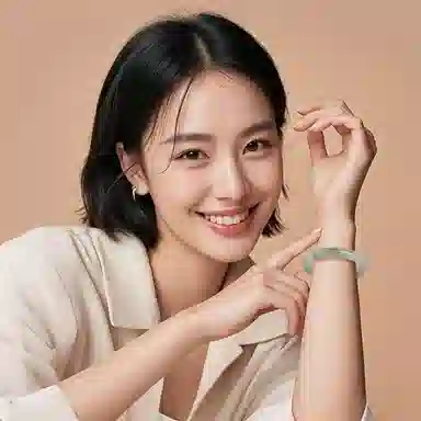 印象眸 新中式古风国潮天山翠玉  石英岩玉 玉石手镯 女款 礼物礼盒包装