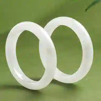 【甄选少翠】 印象眸 新中式白月光青山黛飘绿美人贵妃镯宫廷风通勤古典优雅气质如意顺遂平安喜乐氛围感玉镯 天山翠 手镯 女款