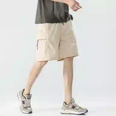 大卫贝肯 美式嘻哈街头侧边排扣设计字母印花背心松紧系带腰头户外速干工装短裤宽松舒适百搭潮流休闲运动套装 男女同款