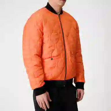 实年服工  两面穿夹棉工装飞行休闲户外机能保暖棒球服 男款 黑色