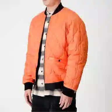 实年服工  两面穿夹棉工装飞行休闲户外机能保暖棒球服 男款 黑色