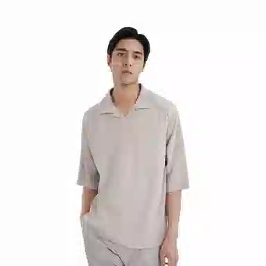 COS Polo Shirt Mole Grey