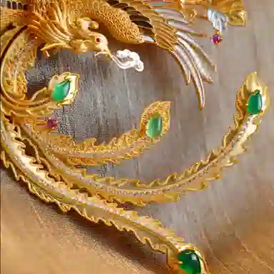 指尖瑰宝 翙翙其羽 新中式凤凰在天 复古轻奢气质 吉祥如意 美满幸福 合金 胸针 男女同款情侣款