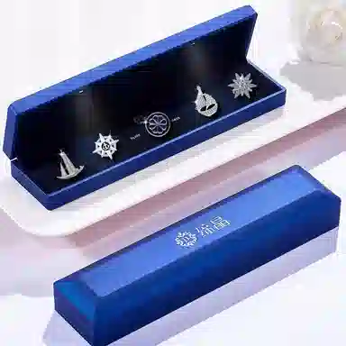 缔晶 精致优雅时尚套装 日常通勤上衣外套西装 合金 胸针 男款