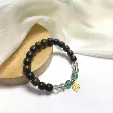 耳玺 小众清新个性百搭低调创意重视素雅桶型文玩盘玩中式复古国风 贡木 手串 男女同款情侣款