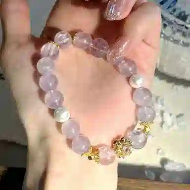 丰运阁 【智慧六芒星】 温柔气质优雅百搭小众原创设计 紫气东来转运戴#好运 开拓思维助学业上岸能量磁场天然 紫水晶 手串 女款