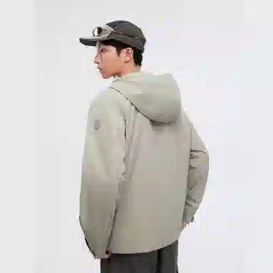 波司登  冲锋衣系列 户外防风防水透气纯色胸贴袋徒步骑行登山连帽单壳  秋季冲锋衣 男款