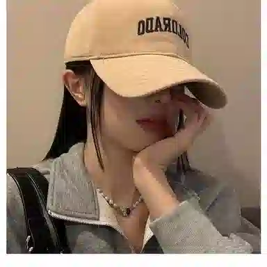 佐闯 遮阳帽大头围加深硬顶显脸小宽帽檐鱼尾 棉 鸭舌帽 女款