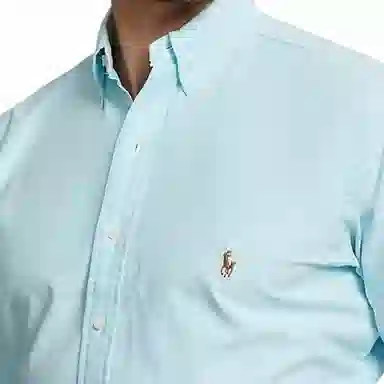 Ralph Lauren Classic Logo Button-Down Shirt Sky Blue