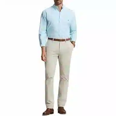 Ralph Lauren Classic Logo Button-Down Shirt Sky Blue