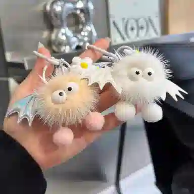 丹琴 可爱精灵蝙蝠小恶魔包包钥匙扣书包背包挂饰卡通玩偶公仔 合金 挂件 男女同款情侣款