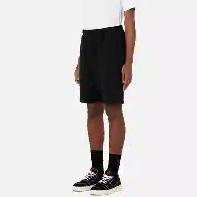 AMIPARIS FW21 Logo Embroidered Shorts Black