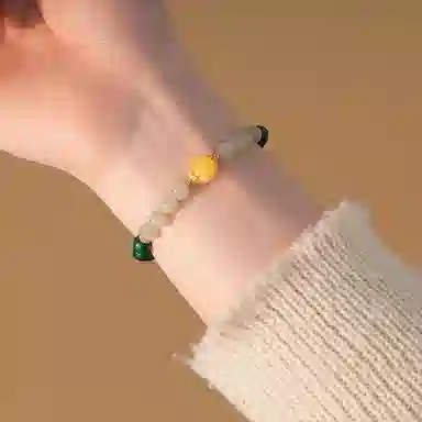 【青山绿水】 指尖瑰宝 万物生长保持热爱吉祥幸福前程似锦安宁健康情绪稳定富贵平安#好运天然 孔雀石 手串 男女同款情侣款