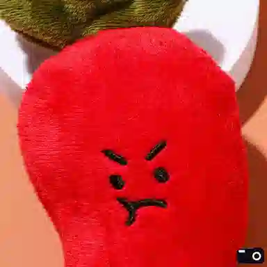 零界 创意可爱治愈水果蔬菜红辣椒 手机绳包包挂饰行李箱卡通玩偶#好运 毛绒 挂件 男女同款情侣款