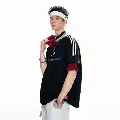 BJHG Retro Striped Raglan Tee