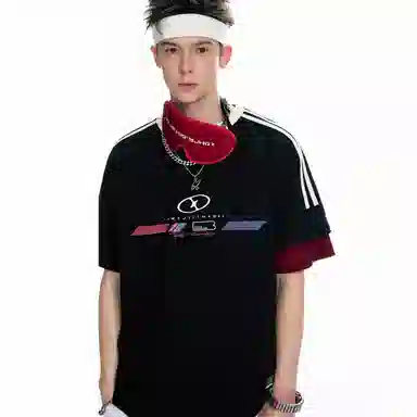 BJHG Retro Striped Raglan Tee