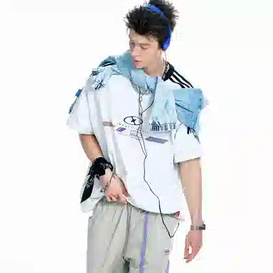 BJHG Retro Striped Raglan Tee