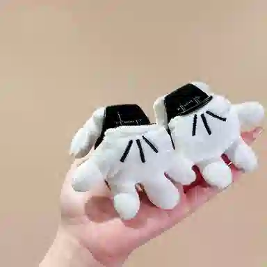 零界 可爱爪爪手掌抓夹治愈创意卡通立体#好运 毛绒 发夹 女款