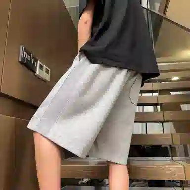 诗丹帝国 美式复古潮流潮牌宽松时尚五分裤休闲短裤 男女同款