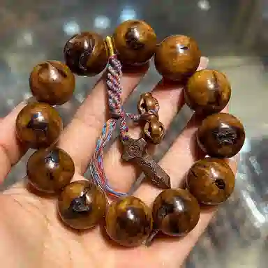 書卓 正宗雷击枣木全雷痕护身百年深山老树龄原木挂件平安#好运 檀木 手串 男女同款情侣款