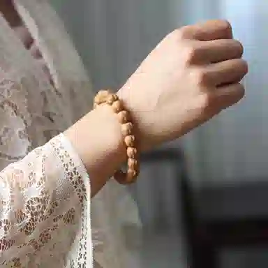 書卓 原色无相 精选优质原籽 手工打磨 极致归圆 精修精卡 猴头核桃 手串 男女同款情侣款