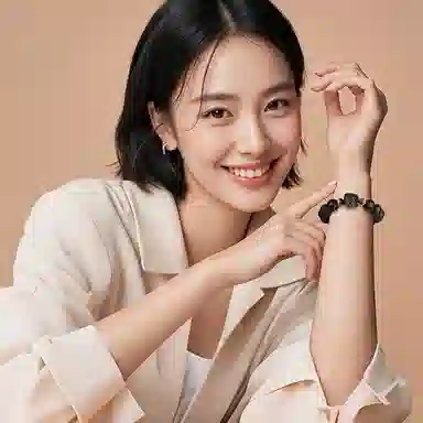 【瑞兽醒狮】 印象眸 新中式国潮六字箴言心经转运珠素圈多财多福诸事顺利高级感通勤古风手饰 礼盒包装#好运 黑曜石 手串 男女同款情侣款