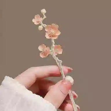 水中玉 新中式发钗古风盘发发饰高级感簪子国风步摇头饰 合金 发簪 女款