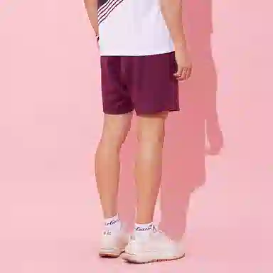 可莱安 舒适透气吸湿速干五分运动短裤 男款 紫色
