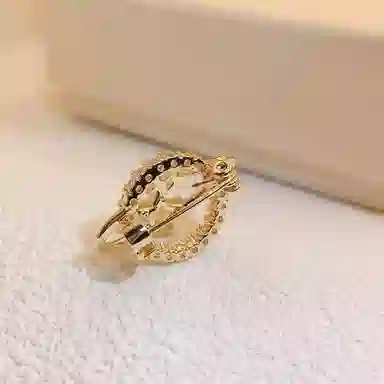 指尖瑰宝 轻奢浪漫星球胸花精致小众简约高级感设计感优雅时尚日常通勤百搭 合金 胸针 男女同款情侣款