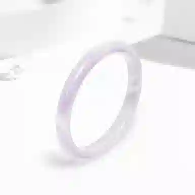 六桂福 福韵金 香芋紫手饰 新中式精致轻奢时尚优雅 简约小众高级感设计日常通勤百搭#好运 玻璃猫眼 手镯 女款